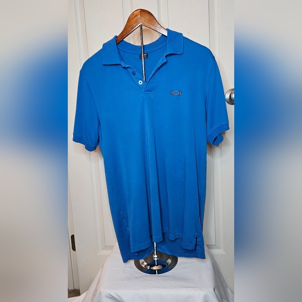 Oakley Men’s Blue Performance Golf Polo Shirt - Size Medium